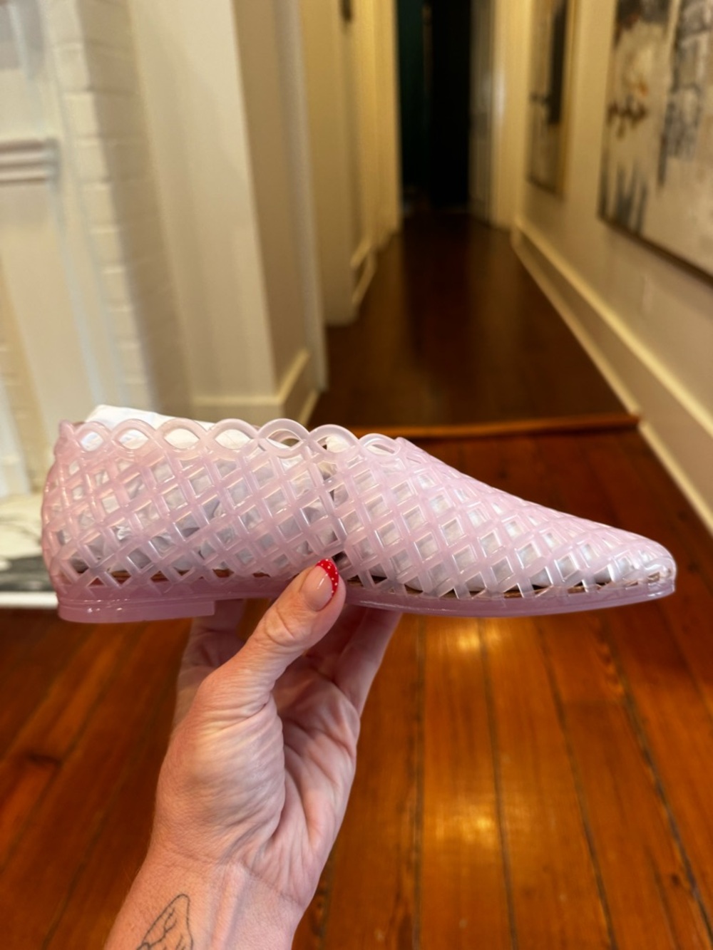 Steve Madden Grove Pink Jelly Flats
